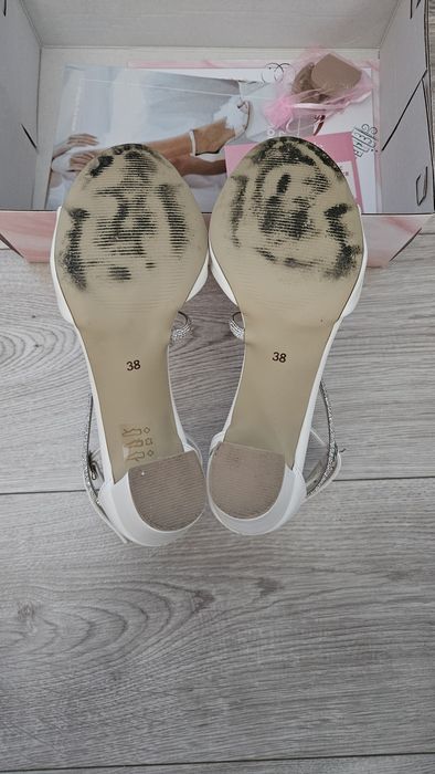 Buty ślubne MyWish Sandałki Felicia na słupku rozmiar. 38