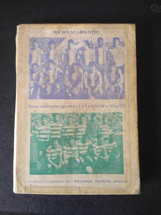 Livro Antigo com Todos os Resultados e Equipas FC Porto Sporting CP de 1933 a 1970 com 255 Paginas.