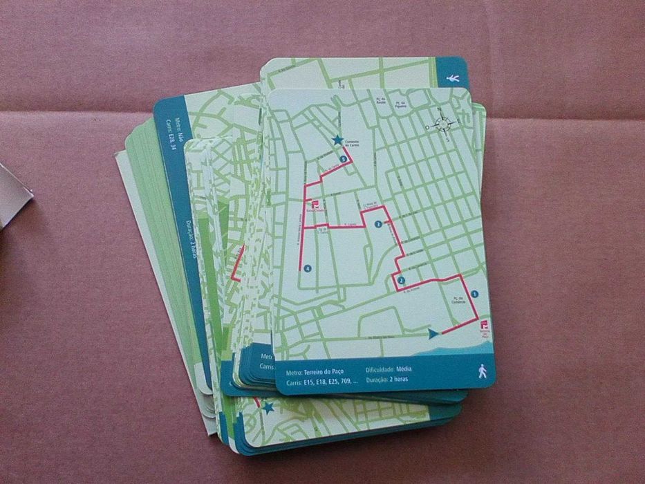54 Cartas-Passeio LISBOA a Pé e a Pedais