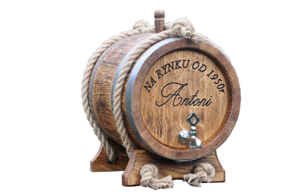 Beczka Dębowa 3 L 4 L 5 L 10 L 15 L 20 L Na whisky Bimber Wino Wesele