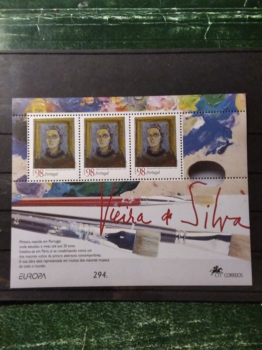 1996 Bloco Europa Mulheres Célebres MNH **