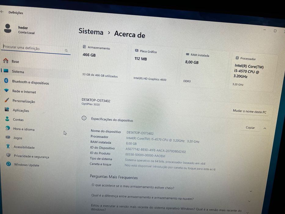 Computador Dell Optiplex 3020