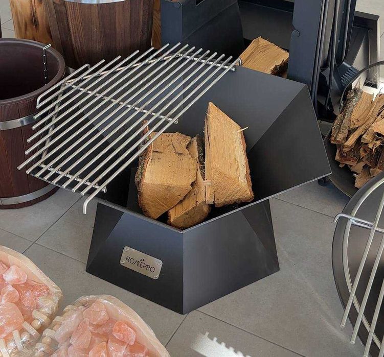 Вогнище для саду. Чаша для вогню. Садовий мангал з решіткою-гриль