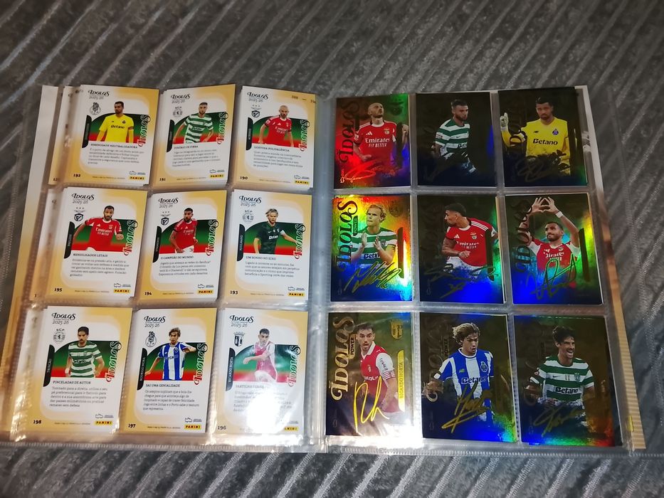 Coleção Completa Cartas Ídolos + Album + Checklist + Cartas Repetidas