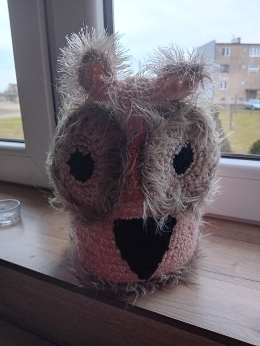 Czapka sowa na 3 latka