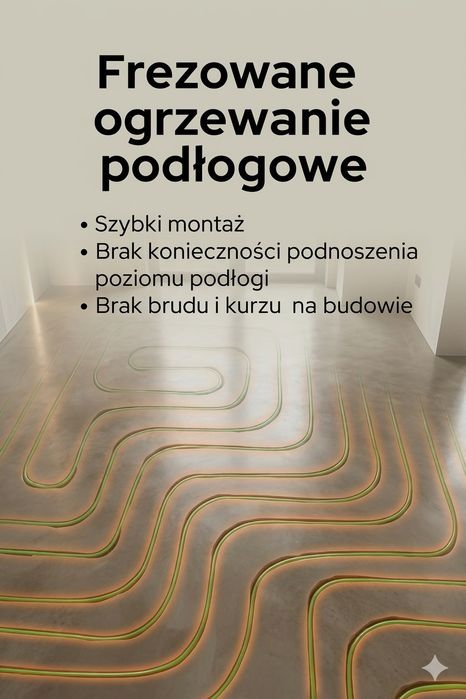 Frezowanie wylewki ogrzewanie podłogowe frezowane ogrzewanie podłogowe