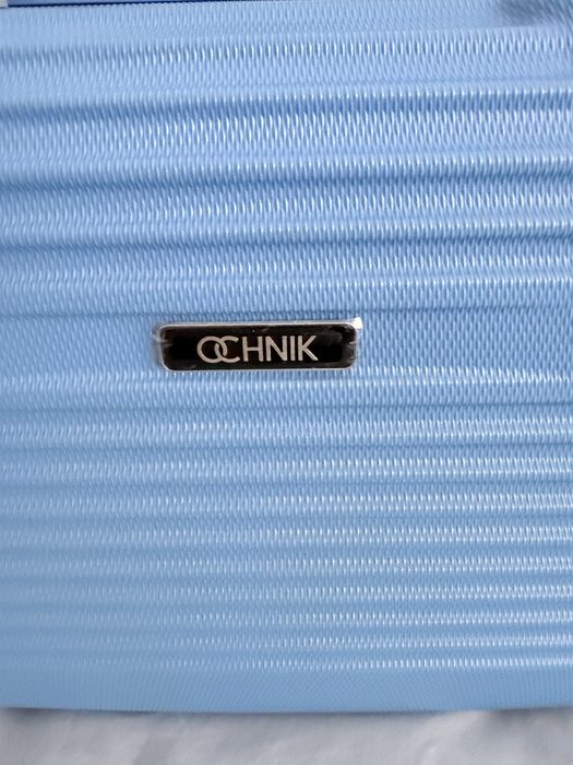 Mini walizka kosmetyczka Ochnik nowa z metką niebieska na zamek