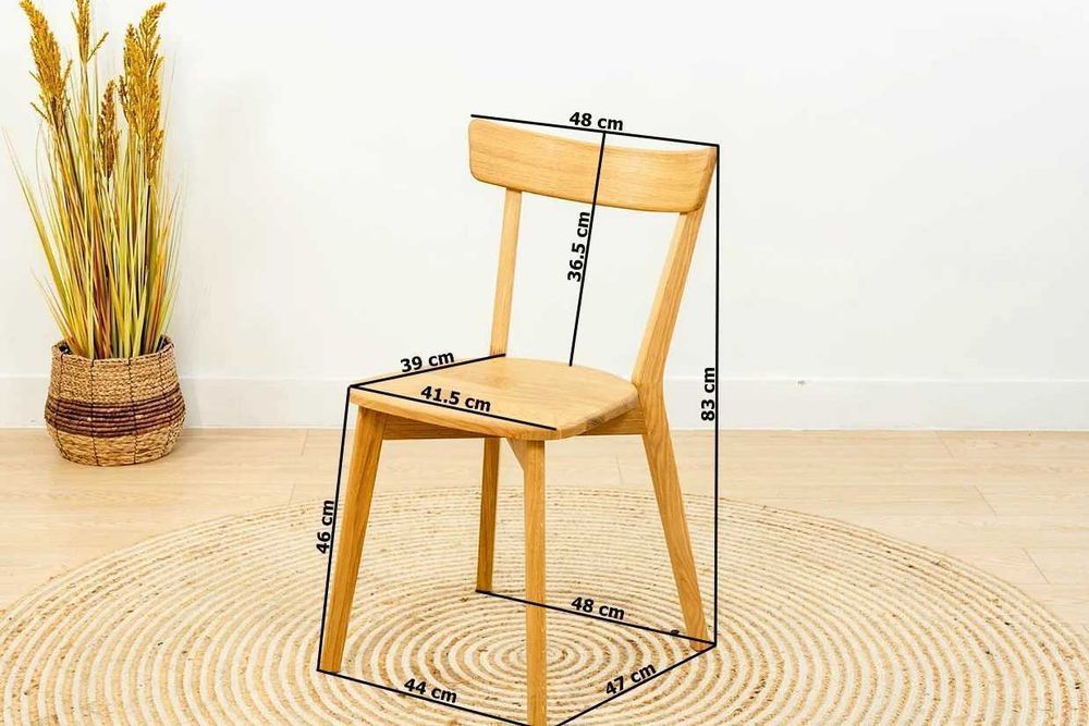 krzesło z litego drewna dębowego, drewniane krzesła, od ręki, Rabat