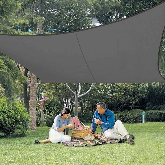 Toldo Sombra Impermeável 4x4m Cinza