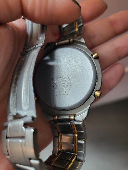 Титановий годинник-хронограф citizen titanium chronograph wr 100