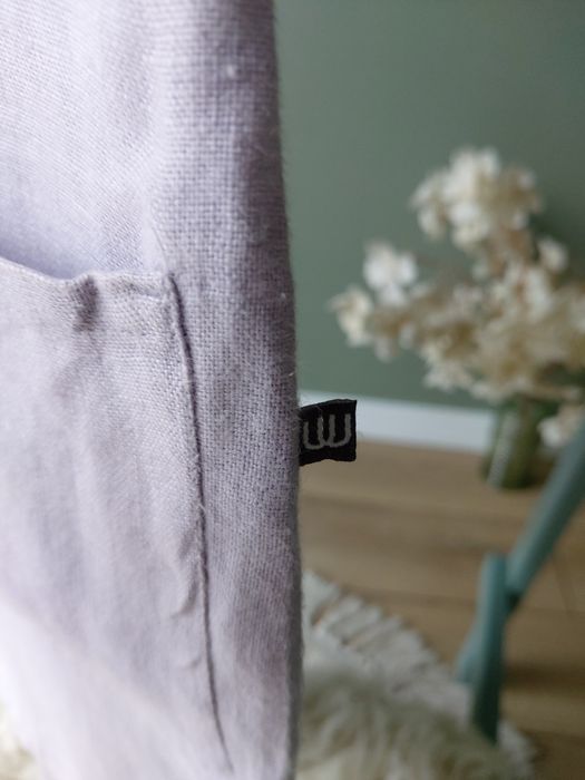 Damska liliowa tunika letnia lniana Tatuum z kieszeniami linen M / L