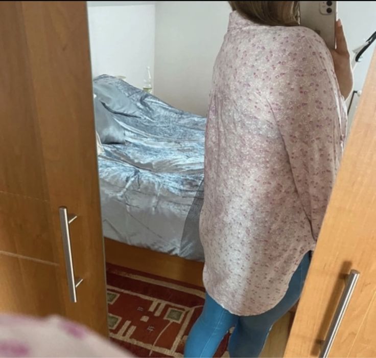 Różowa koszula z kwiatkami rozmiar XL New Collection