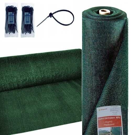 Siatka cieniująca maskująca 62% 3x80 płot ogrodzenie osłona mata