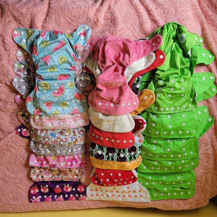 20 pieluch wielorazowych