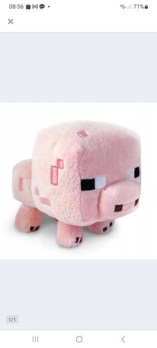 Pluszak świnia świnka pig MC  minecraft 16cm