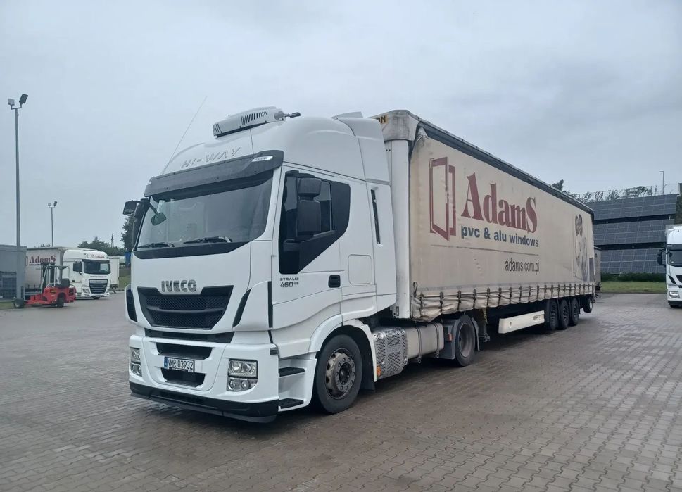 Iveco STRALIS  Ciągnik siodłowy IVECO STRALIS 460 + naczepa plandeka / wózek widłowy