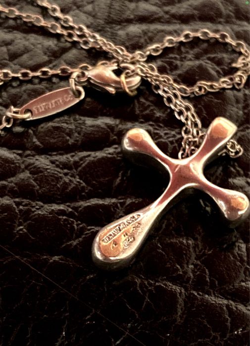 Tiffany & Co Оригинал!!! Крест подвеска 925