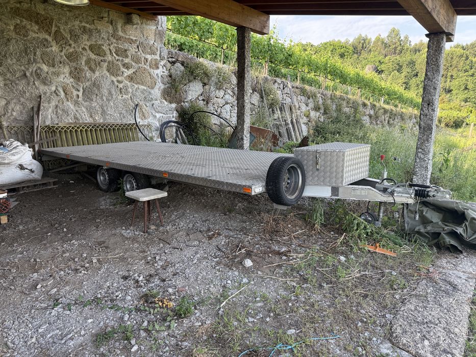 Atrelado reboque aluminio palma