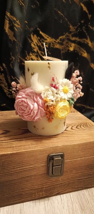 Świeca sojowa ozdobna