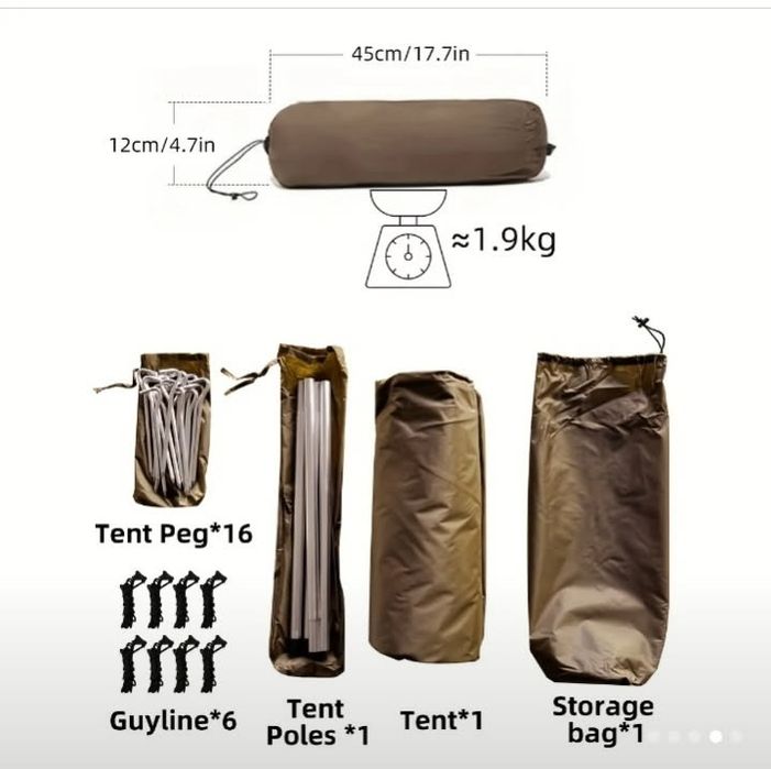 Namiot pod piecyk, hot tent, bushcraft