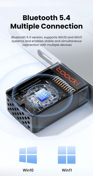 ТОП! USB Toocki WiFi6 2.4/5Ghz Bluetooth 5.4 адаптер