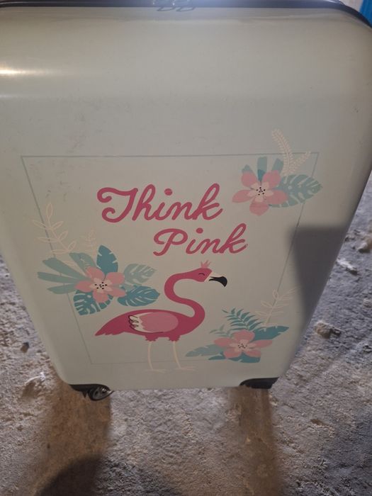 Walizka dziecięca z flamingiem