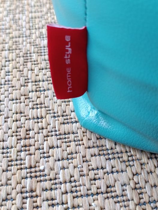 Puff Turquesa Espaço Casa