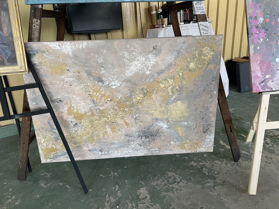 Duży 80x120 obraz 3D abstrakcja „Oleander” Bartosz Chmielak