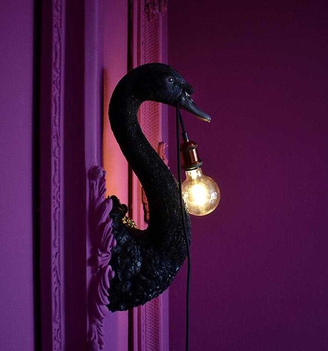 Настенная лампа лебедь, Германия, светильник, декор для дома, бра