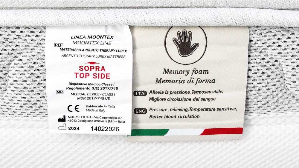 Materac Mollyflex Argento Therapy 140x220cm - wysokość 26 cm - stan idealny