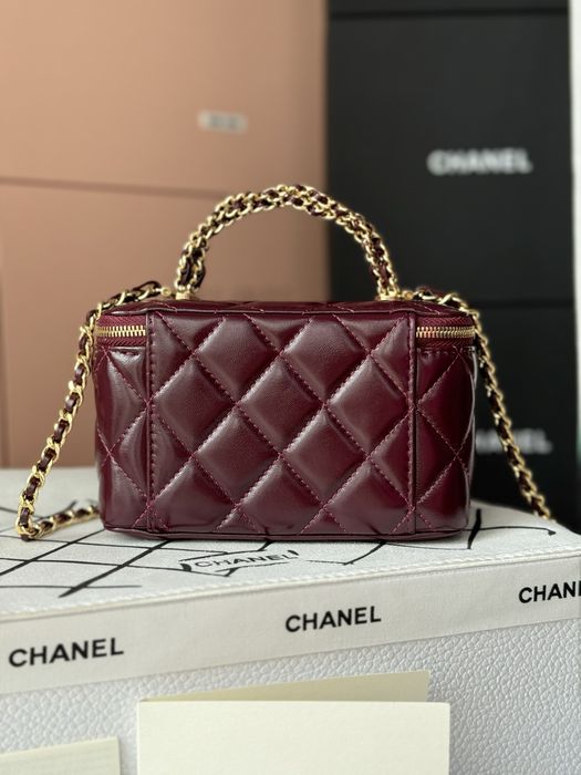 Torebka Chanel Vanity Burgundy Leather