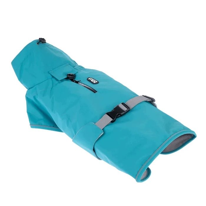 Kurtka płaszcz przeciwdeszczowy dla psa Teal Tiaki Zooplus 30cm