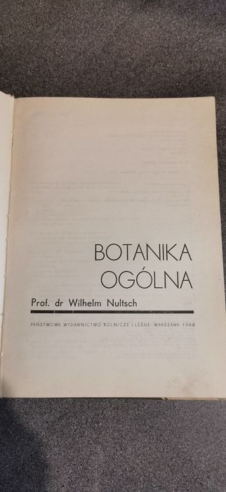 Botanika ogólna
W. Nultsch