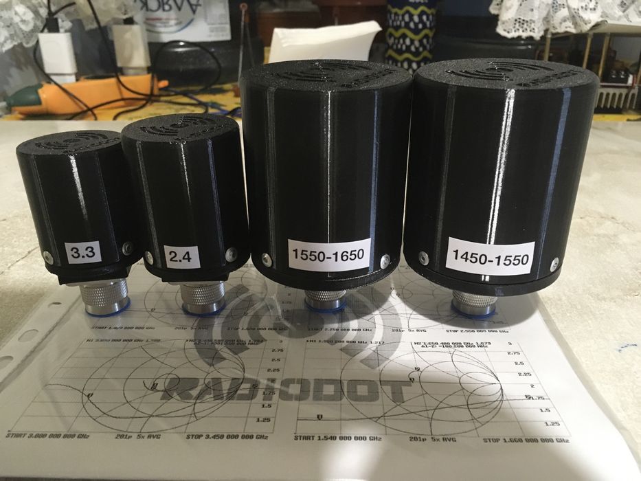 Антена квадрофілярна для РЕБ, 1150-1850 MHz, купольна