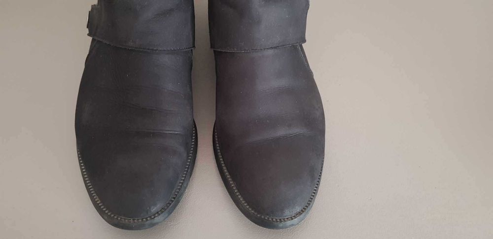 Badura botki sztyblety rozm.40 skóra naturalna