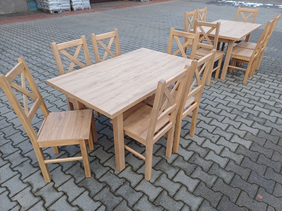 stol 6 krzesel krzesla tanio solidnie do baru restauracji nowe