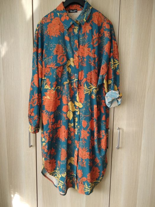 Piękna koszula tunika Manilla kwiaty rozmiar uniwersalny