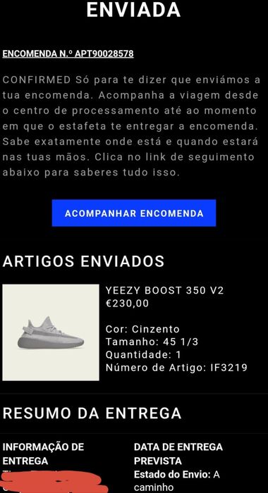 Adidas Yeezy 350 V2 Stegry 45 1/3