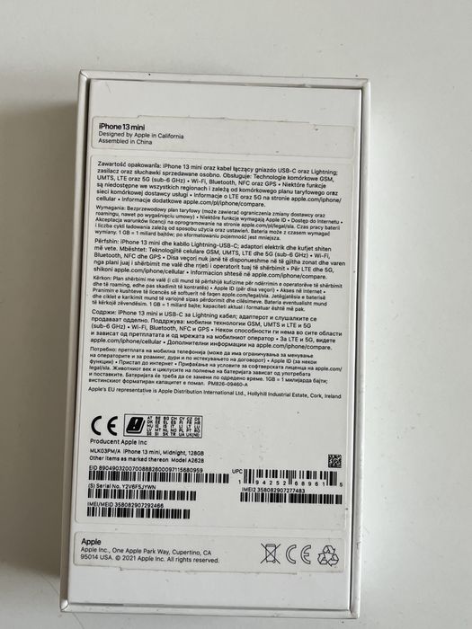 IPhone 13 mini 128GB 80% kondycji