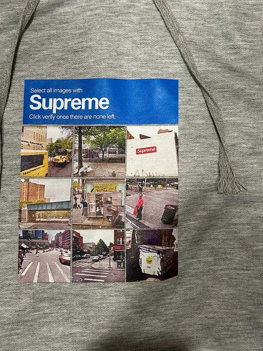 Кофта, худі Supreme FW20 Verify Captcha Logo Оригінал.