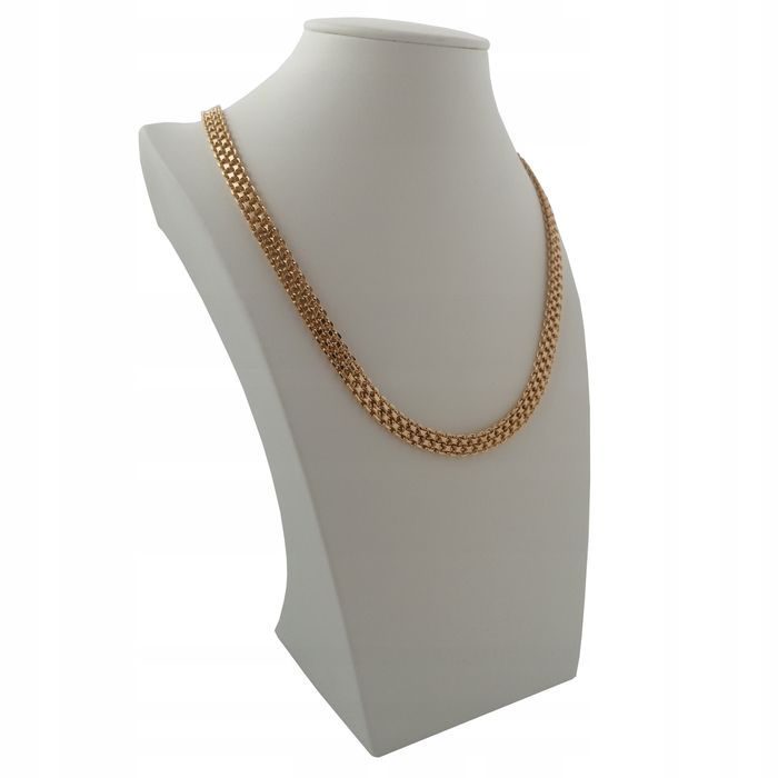 Złoty Łańcuszek Bismark 50cm 18 Karatów