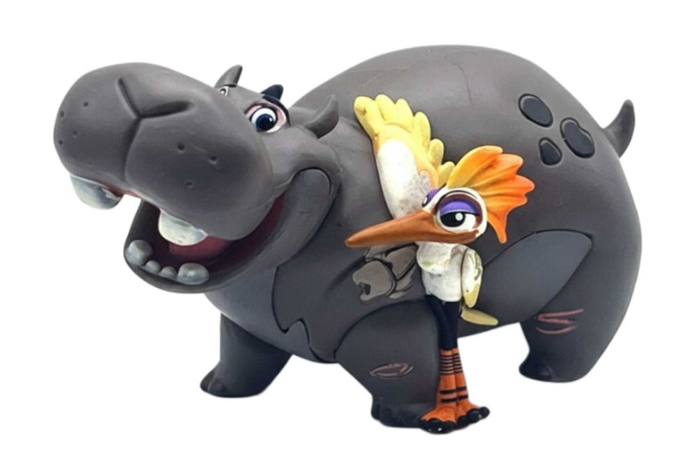 Beshte (Hipopótamo) e Ono (Garça) PVC The Lion Guard Disney Jr.