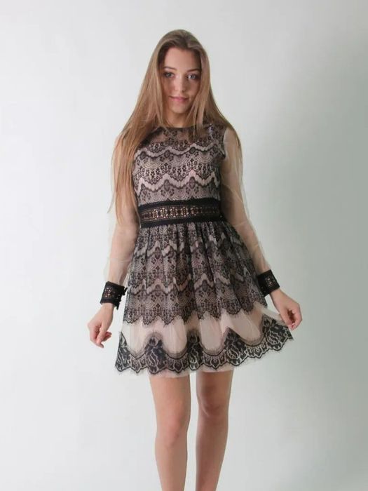 Нежное пышное платье