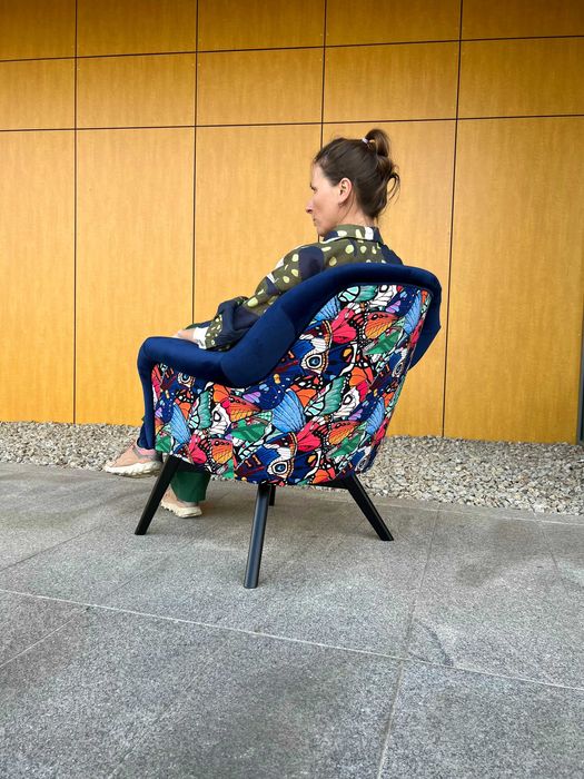 Fotel kubełkowy koktajlowy modern