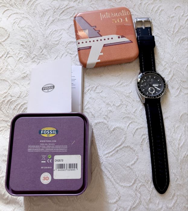 Fossil Decker Chronograph CH2573 Original – Caixa e Documentação – Excelente Estado