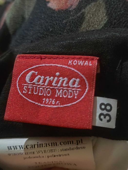 Czarna gotycka sukienka bombka vintage Gothic lolita 90's 00's Carine