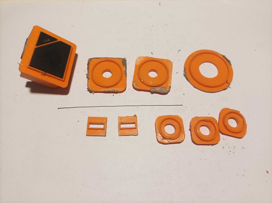 Pomarańczowe wklejki do Unitra PW3015