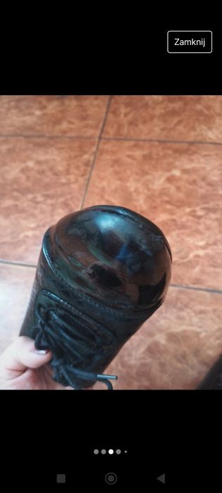 Czarne lakierowane mokasyny, 40