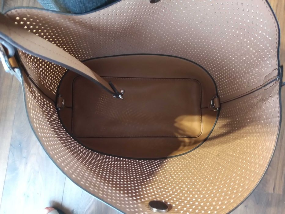 Złoto brązowa dwustronna torebka Parfois