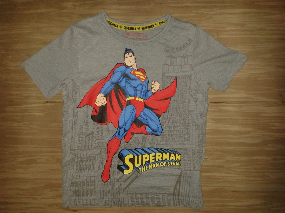 SUPERMAN strój karnawałowy peleryna ZESTAW komplet od 3 do 4 lat BALIK